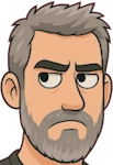 Cartoon of Chris Smith peeping over the top of the page content